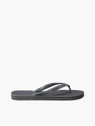 Frescobol Carioca Fabio Flip Flops In Charcoal