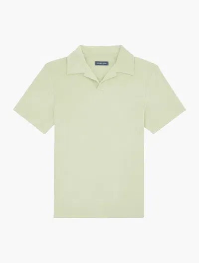 Frescobol Carioca Faustino Terry Cotton Polo In Cotton Green