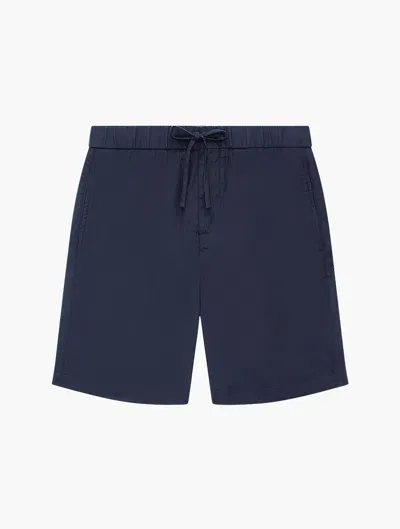 Frescobol Carioca Felipe Linen Shorts In Navy-blue