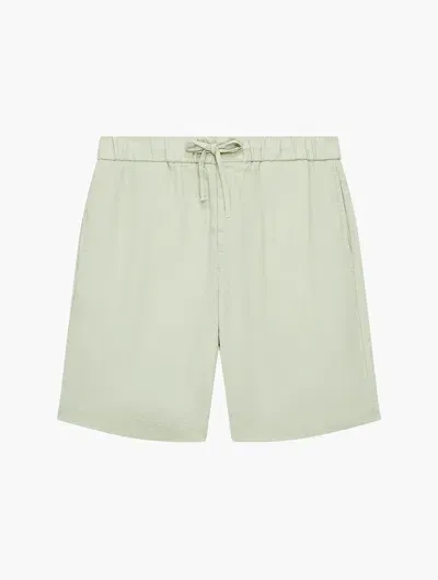 Frescobol Carioca Felipe Linen Shorts In Sky Light