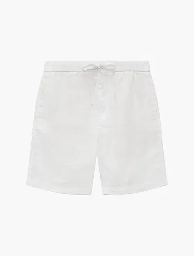 Frescobol Carioca Felipe Linen-blend Shorts In White