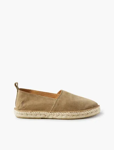 Frescobol Carioca Helio Suede Espadrilles In Sand