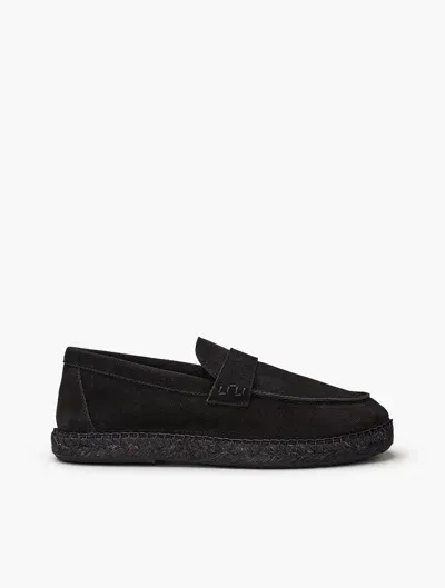 Frescobol Carioca Marcelo Suede Loafers In Black