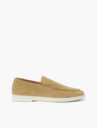 Frescobol Carioca Miguel Suede Slip-on Sneakers In Desert