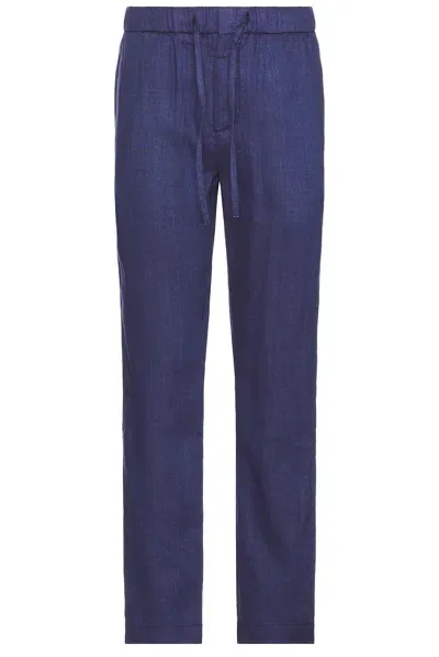 Frescobol Carioca Oscar Chino Pant In Navy Blue