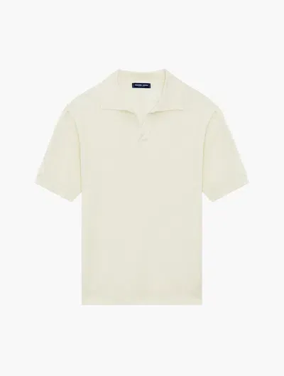 Frescobol Carioca Rino Knit Polo In Ivory