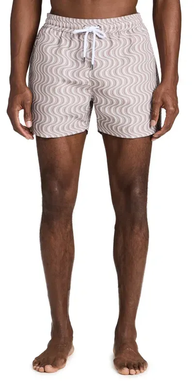 Frescobol Carioca Sport Copa Camada Print Swimshorts Truffle