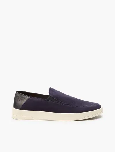 Frescobol Carioca Telo Suede Loafers In Midnight-blue