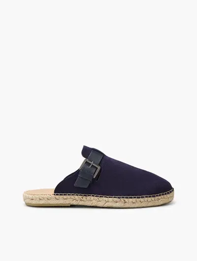 Frescobol Carioca Valente Suede Clogs In Navy