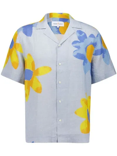 Frescobol Carioca X John Booth Roberto Shirt In Blue