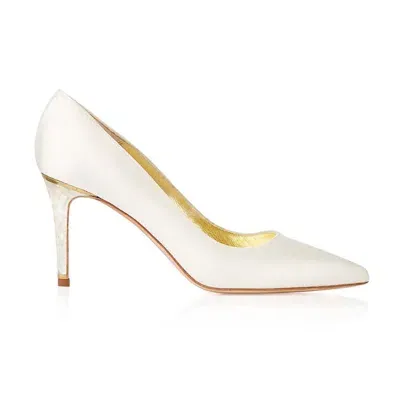 Freya Rose Women's White Chelsea - Pearl Heel