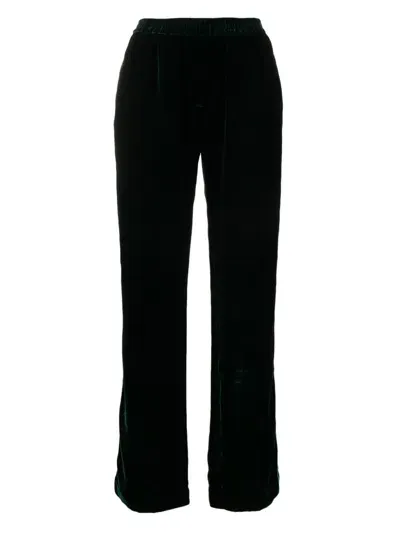 F.r.s . Velvet Trousers In Black