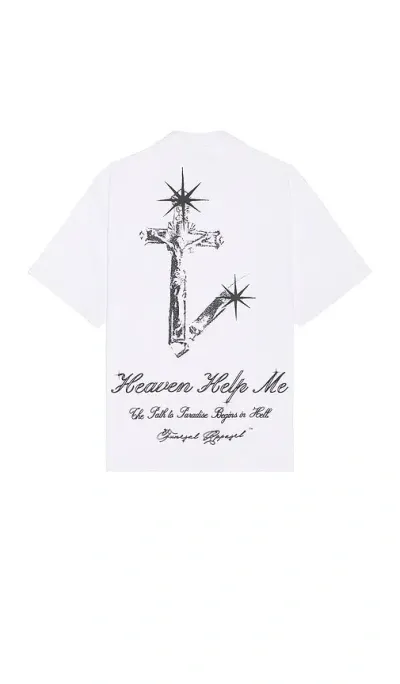 Funeral Apparel Heaven Help Shirt In White