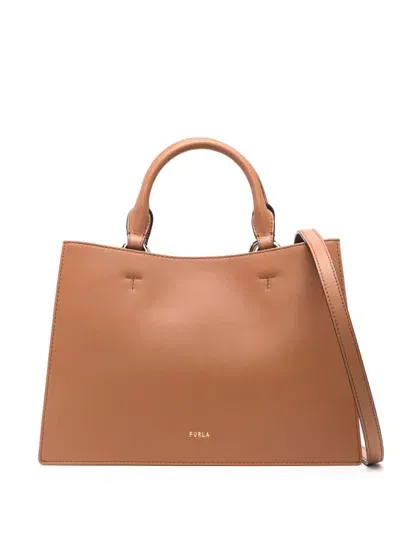 Furla Cloud M Tote Bags In Brown