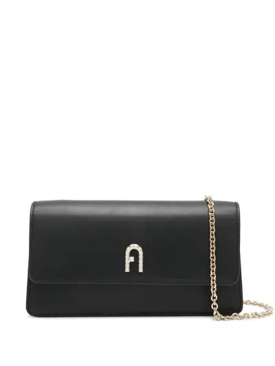 Furla Diamante Mini Crossbody Clutch - Vitello Roma Bags In O6000 Nero