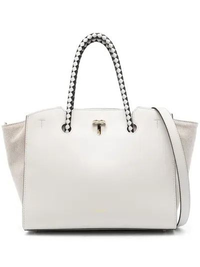 Furla Genesi Leather Tote Bag In Multicolour