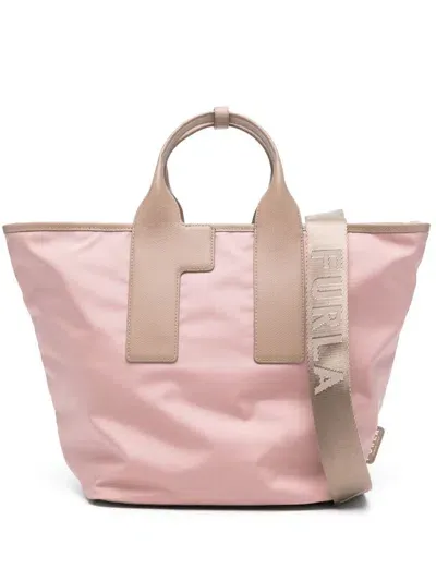 Furla Large Piuma Tote Bag In Rosa