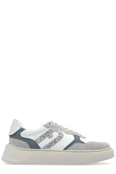 Furla Logo Printed Panelled Sneakers In Multi