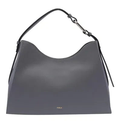 Furla Nuvola Logo Printed Shoulder Bag In S Soil