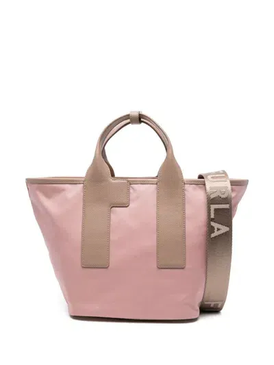 Furla Piuma M Tote Bag In 3177s Alba+ballerina I+greige