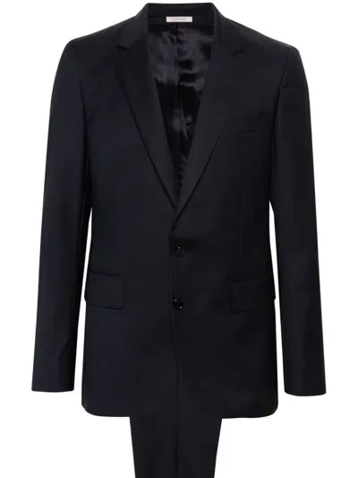 Fursac Virgin Wool Suit In Black