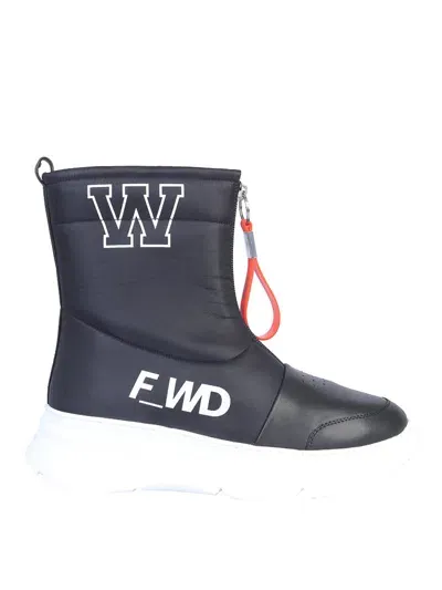 Fwrd Leather Boot In Black