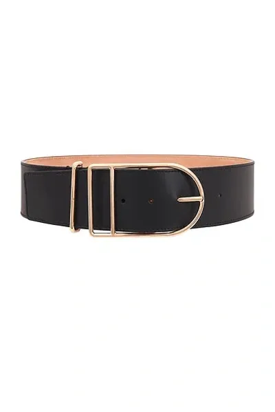 Gabriela Hearst Ulster Large Leather Belt In Black