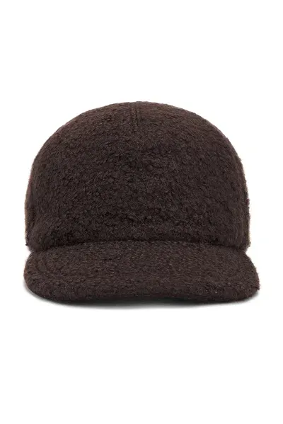 Gabriela Hearst Zed Baseball Hat In Chocolate