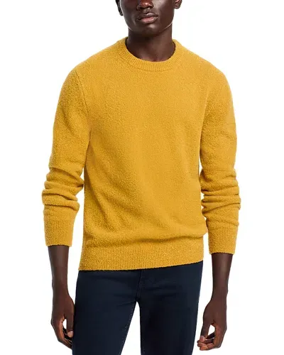 Gallia Gilroy Regular Fit Boucle Knit Wool Sweater In Yellow