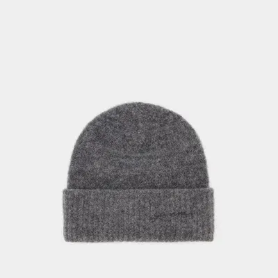 Ganni Beanie -  - Wool - Grey