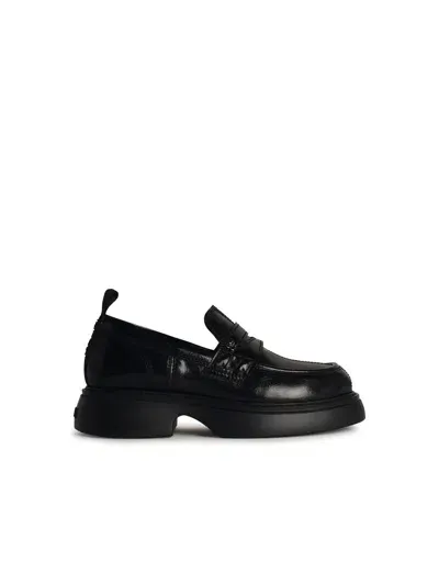 Ganni Black Lear Loafers