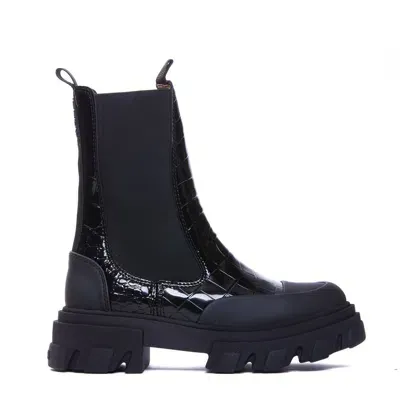 Ganni Boots In Black