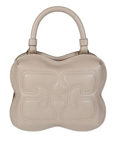 Ganni Borsa A Tracolla Small In Beige