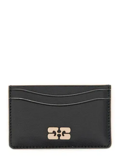 Ganni Bou" Card Holder In Black