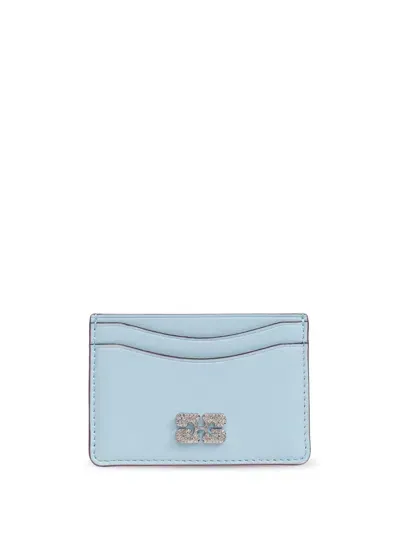 Ganni Bou Cardholder In Blue