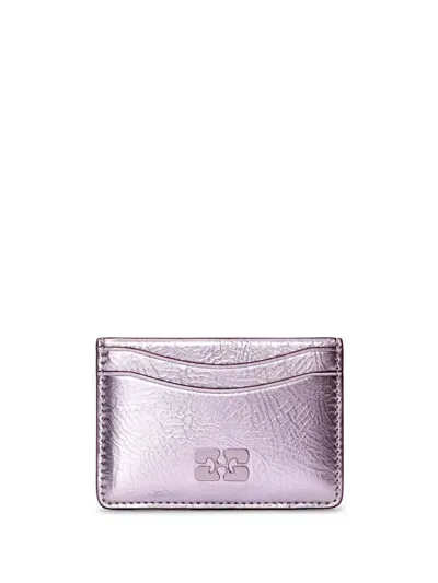 Ganni Bou Cardholder In Purple