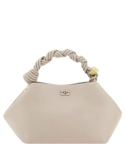 Ganni Bou Handbag In Grey