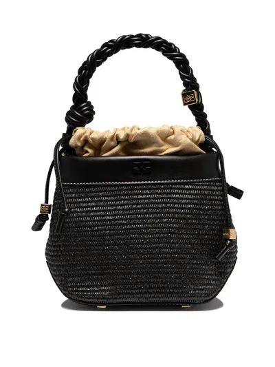 Ganni Bou Bucket Bag In Black