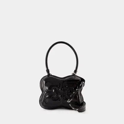 Ganni Butterfly Bag In Black