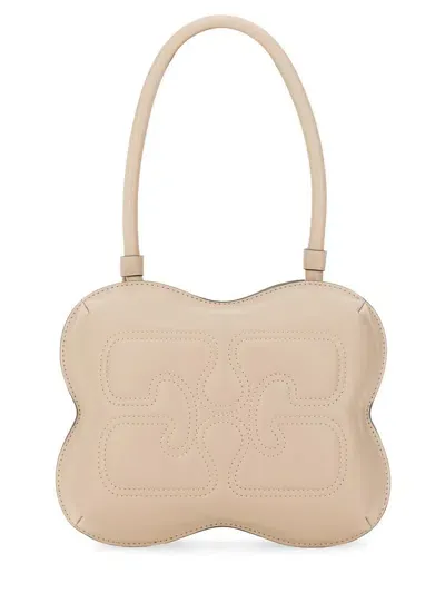 Ganni Butterfly" Bag In Beige