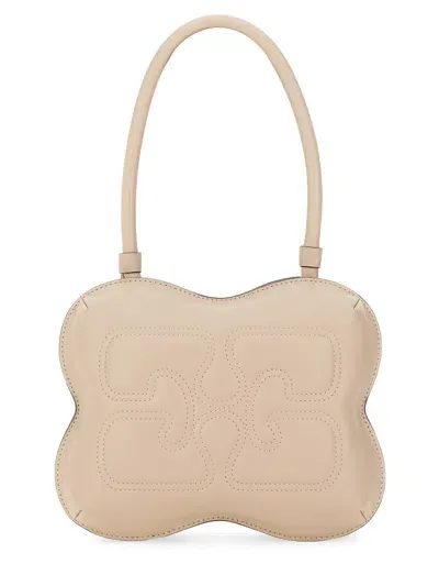 Ganni Butterfly Bag In White