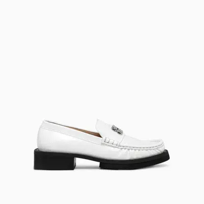 Ganni Jewel Moccasins In White