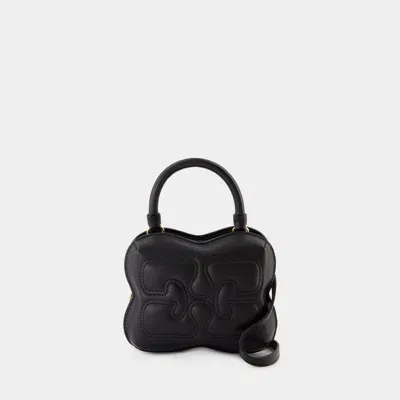 Ganni Butterfly Small Crossbody -  - Synthetic Leather - Black