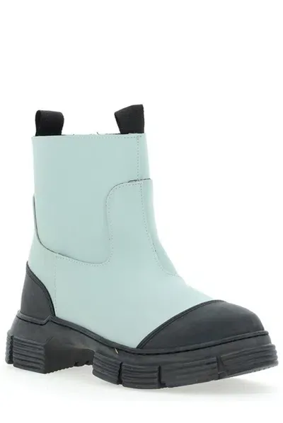 Ganni Contrast Toe In Blue