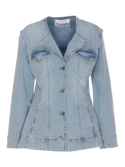 Ganni Jackets In Denim