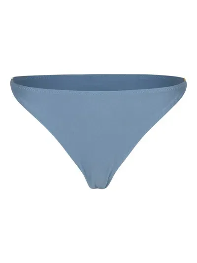 Ganni Emblem Mini Briefs In Blue