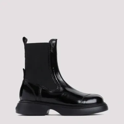 Ganni Everyday Mid Chelsea Boots 36 In Black