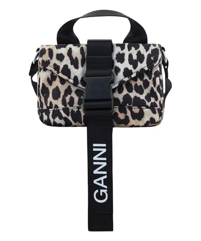 Ganni Handbag In Black