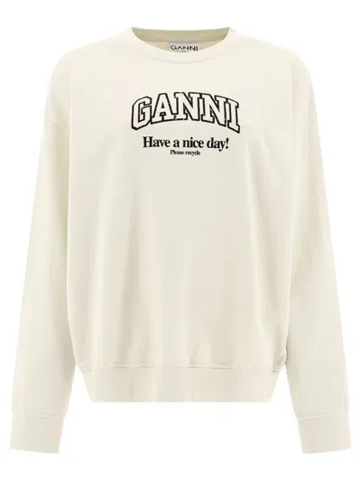 Ganni Sweaters In Beige