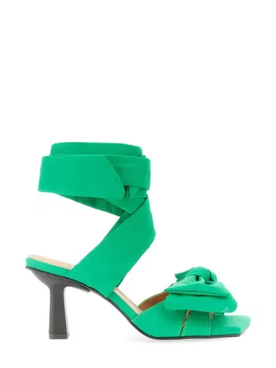 Ganni Heels In Green